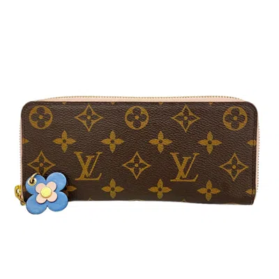 Pre-owned Louis Vuitton Blue Rose Ballerine Long Wallet (bi-fold) () In Blue, Rose Ballerine