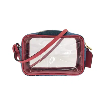 Pre-owned Louis Vuitton Blue Rouge Denim Pouch Shoulder Bag () In Blue, Rouge