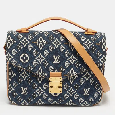 Pre-owned Louis Vuitton Blue Since 1854 Jacquard Pochette Metis Bag
