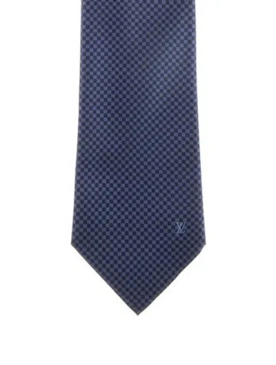 Pre-owned Louis Vuitton Blue Tie  W/tags