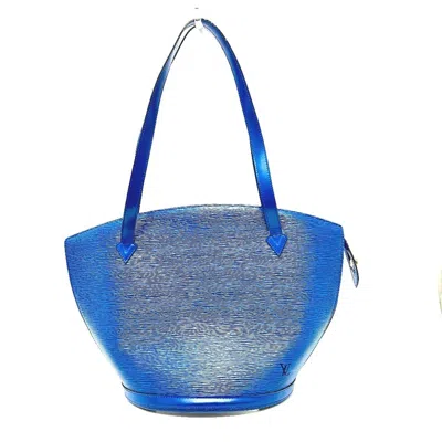 Pre-owned Louis Vuitton Blue Toledo Blue Epi Leather Shoulder Bag Tote Bag ()