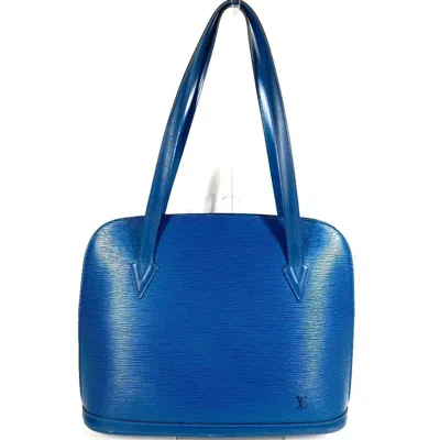Pre-owned Louis Vuitton Blue Toledo Blue Epi Leather Shoulder Bag Tote Bag ()
