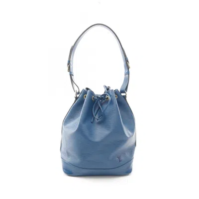 Pre-owned Louis Vuitton Blue Toledo Blue Leather Shoulder Bag ()