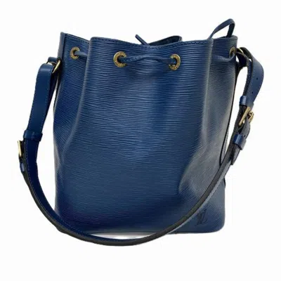 Pre-owned Louis Vuitton Blue Toledo Blue Leather Shoulder Bag () In Blue, Toledo Blue
