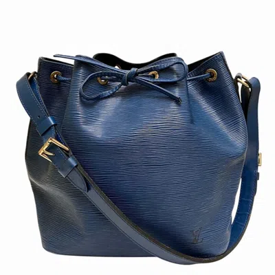 Pre-owned Louis Vuitton Blue Toledo Blue Leather Shoulder Bag () In Blue, Toledo Blue