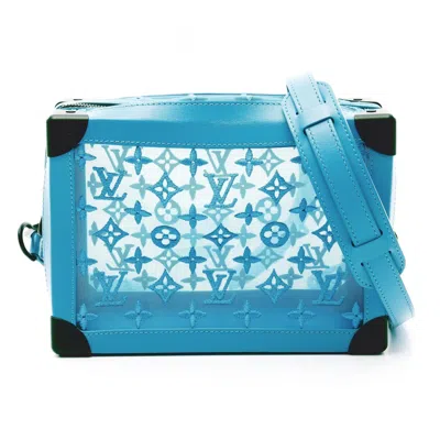 Pre-owned Louis Vuitton Blue Turquoise Leather Mesh Shoulder Bag ()