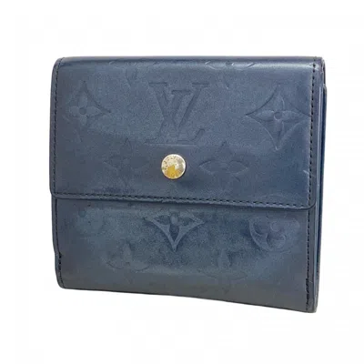 Pre-owned Louis Vuitton Blue Wallet (bi-fold) ()