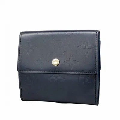 Pre-owned Louis Vuitton Blue Wallet (tri-fold) ()