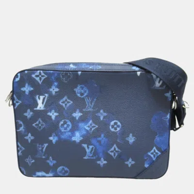 Pre-owned Louis Vuitton Blue Watercolour Monogram Trio Messenger Bag