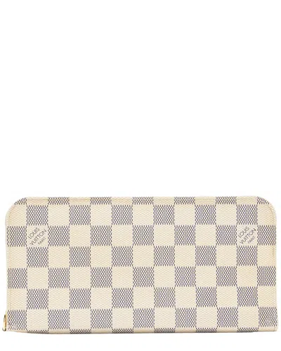 Pre-owned Louis Vuitton Blue, White Damier Azur Coated Canvas Insolite Wallet (authentic  Pre-loved)