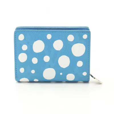 Pre-owned Louis Vuitton Blue White Monogram Empreinte Leather Wallet (bi-fold) ()