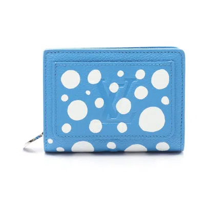 Pre-owned Louis Vuitton Blue White Monogram Empreinte Wallet (bi-fold) () In Multi