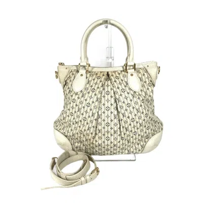 Pre-owned Louis Vuitton Blue White Monogram Mini Handbag Shoulder Bag ()