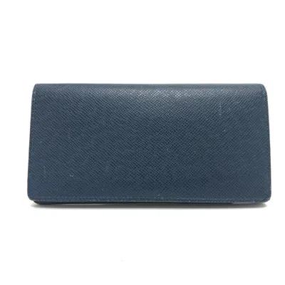 Pre-owned Louis Vuitton Blue Wine Long Wallet (bi-fold) () In Multi