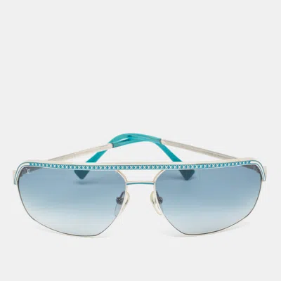 Pre-owned Louis Vuitton Blue/silver Gradient Z0167u Frame Attitude Sunglasses