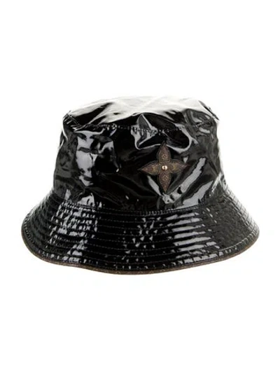 Pre-owned Louis Vuitton Bob Rainy Day Bucket Hat In Black
