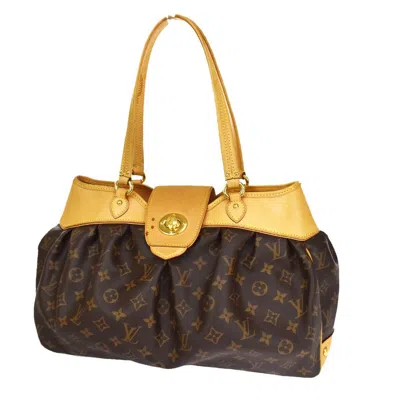Pre-owned Louis Vuitton Boétie Brown Canvas Shoulder Bag ()