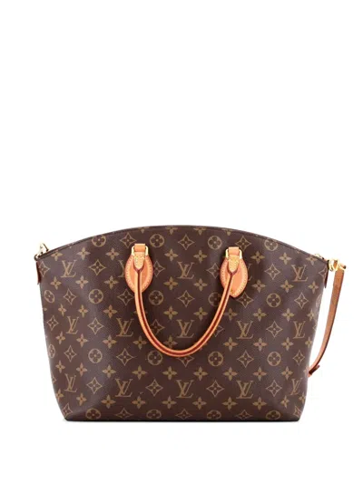Pre-owned Louis Vuitton Boetie Zipped Tote Monogram Canvas Mm Satchel In Brown