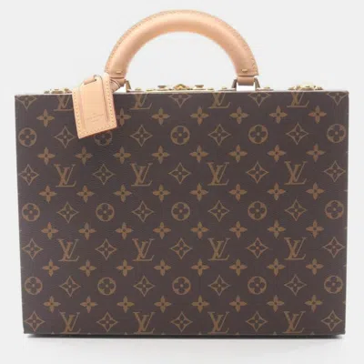 Pre-owned Louis Vuitton Boite Bijou Rose Ballerine Brown Monogram Bag