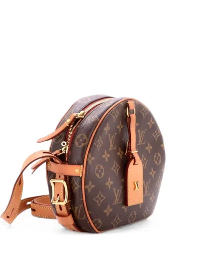 Pre-owned Louis Vuitton Boite Chapeau Souple Bag Monogram Canvas Mm Shoulder Bag In Brown
