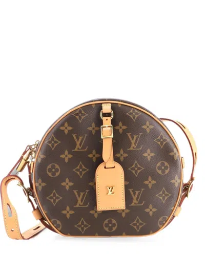 Pre-owned Louis Vuitton Boite Chapeau Souple Bag Monogram Canvas Mm Shoulder Bag In Brown