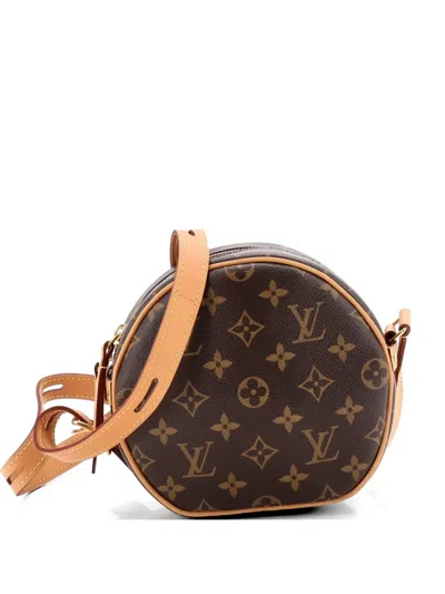 Pre-owned Louis Vuitton Boite Chapeau Souple Bag Monogram Canvas Pm Crossbody Bag In Brown