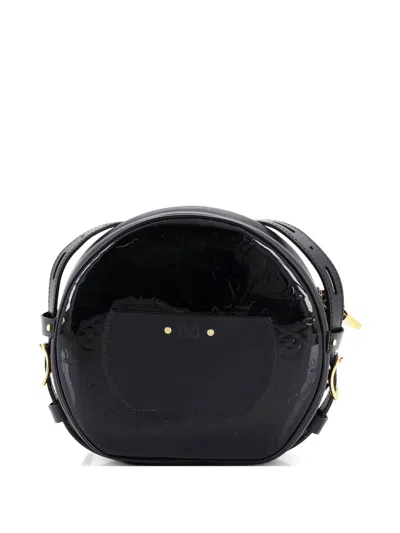 Pre-owned Louis Vuitton Boite Chapeau Souple Bag Monogram Vernis Mm Crossbody Bag In Black