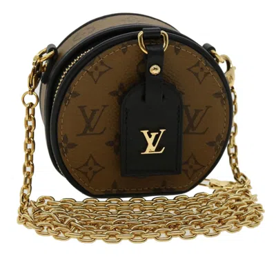 Pre-owned Louis Vuitton Boite Chapeau Souple Bag Reverse Monogram Giant Brown Canvas Bag ()
