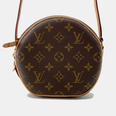 Pre-owned Louis Vuitton Boite Chapeau Souple Brown Monogram Size Pm