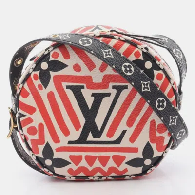 Pre-owned Louis Vuitton Boite Chapeau Souple Crafty Multicolor Canvas Shoulder Bag In Black