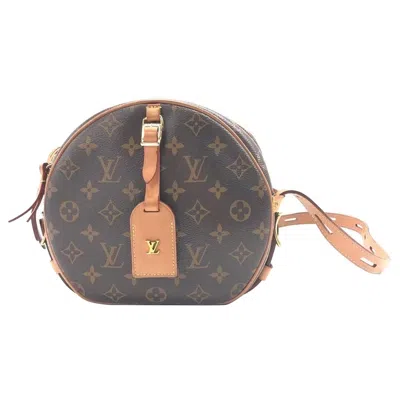 Pre-owned Louis Vuitton Boite Chapeau Souple Leather Mm Crossbody Bag In Gray