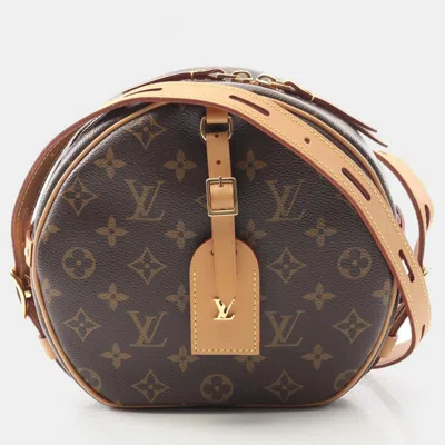 Pre-owned Louis Vuitton Boite Chapeau Souple Mm Brown Monogram Canvas Shoulder Bag