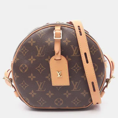 Pre-owned Louis Vuitton Boite Chapeau Souple Mm Brown Monogram Canvas Shoulder Bag