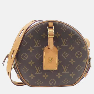 Pre-owned Louis Vuitton Boîte Chapeau Souple Mm Monogram Canvas Shoulder Bag In Brown