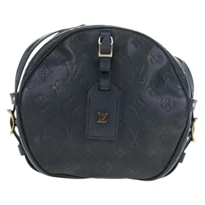 Pre-owned Louis Vuitton Boite Chapeau Souple Monogram Empreinte Leather Black Leather Shoulder Bag Bag (pre-ow