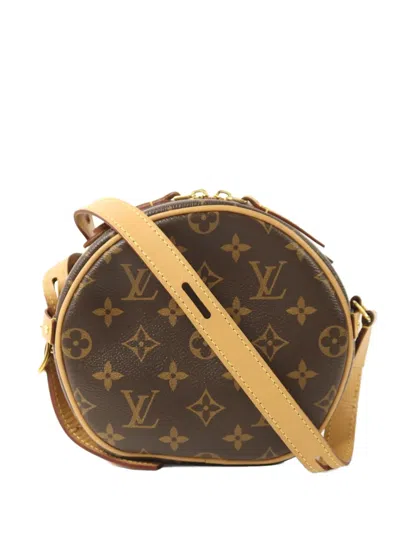 Pre-owned Louis Vuitton Boite Chapeau Souple Pm Monogram Crossbody Bag In Brown