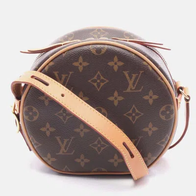 Pre-owned Louis Vuitton Boite Chapeau Souple Pm Shoulder Bag M45149 Monogram Canvas Used In Brown