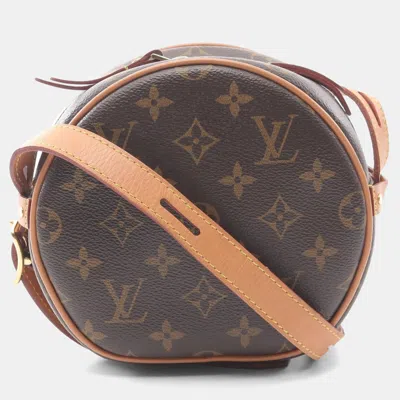Pre-owned Louis Vuitton Boite Chapeau Souple Pm Shoulder Bag Monogram Canvas In Brown