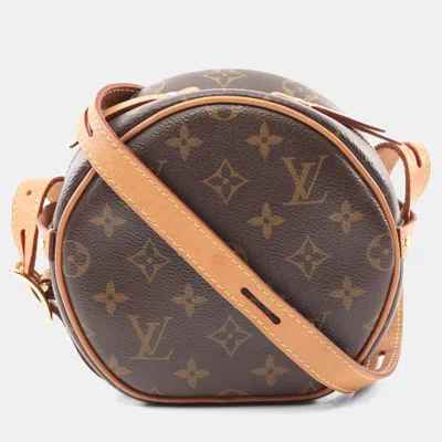 Pre-owned Louis Vuitton Boite Chapeau Souple Pm Shoulder Bag Monogram Canvas In Brown