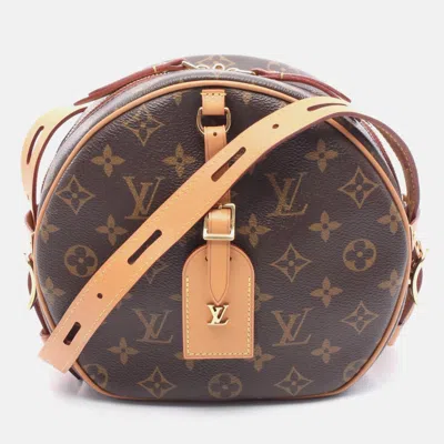Pre-owned Louis Vuitton Boite Chapeau Souple Shoulder Bag Monogram Canvas In Brown