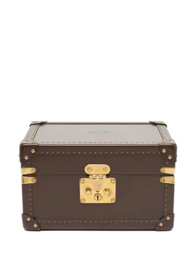Pre-owned Louis Vuitton Boite Montre Leather Jewellery Box In Brown