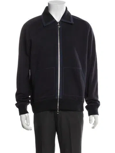 Pre-owned Louis Vuitton Bomber Jacket In Blue