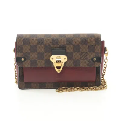 Pre-owned Louis Vuitton Bordeaux Brown Damier Canvas Ebene Coated Canvas Shoulder Bag ()