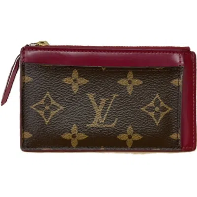 Pre-owned Louis Vuitton Bordeaux Brown Monogram Monogram Coin Purse/coin Case ()