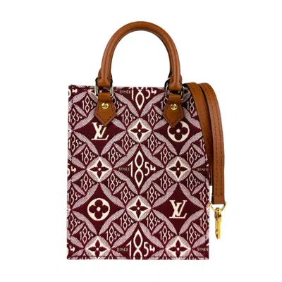 Pre-owned Louis Vuitton Bordeaux Canvas Leather Handbag Shoulder Bag ()