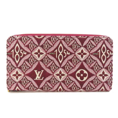 Pre-owned Louis Vuitton Bordeaux Canvas Long Wallet (bi-fold) ()