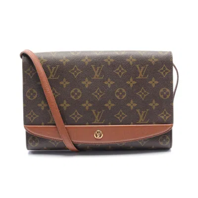 Pre-owned Louis Vuitton Bordeaux Monogram Shoulder Bag Pvc Leather Brown