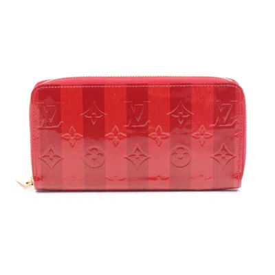 Pre-owned Louis Vuitton Bordeaux Red Color Leather Long Wallet (bi-fold) () In Burgundy