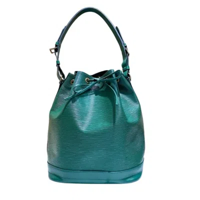 Pre-owned Louis Vuitton Borneo Green Leather Shoulder Bag Tote Bag ()