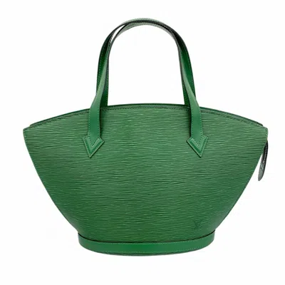 Pre-owned Louis Vuitton Borneo Green Shoulder Bag ()